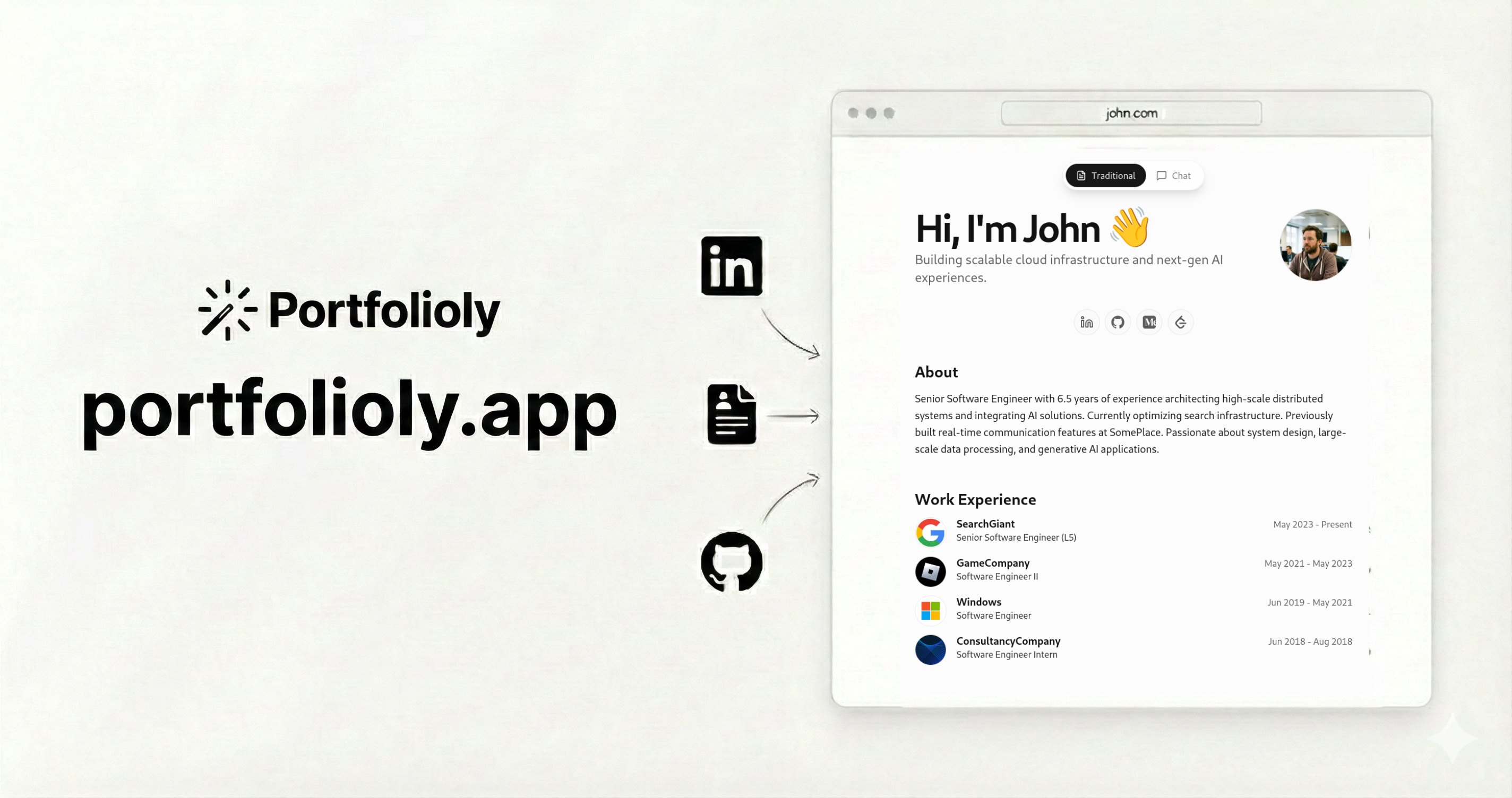 GitHub - yashrathi-git/portfolioly: Portfolioly turns LinkedIn/Resume ...